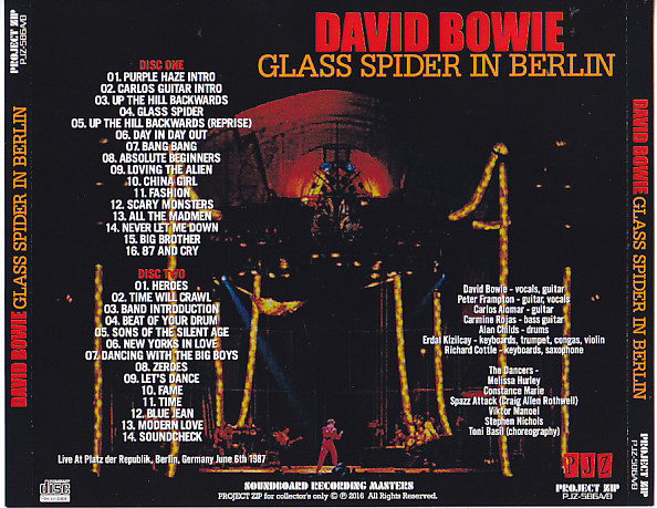 David Bowie / Glass Spider In Berlin / 2CDR – GiGinJapan