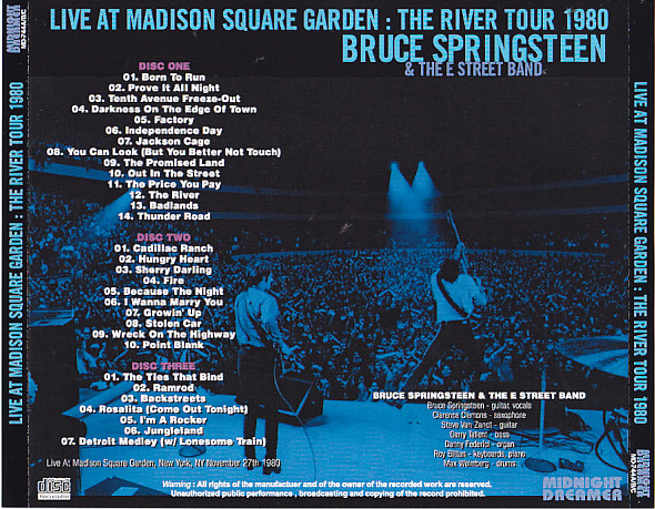 Bruce Springsteen & The E Street Band / Live At Madison Square 
