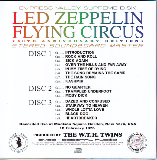 Led Zeppelin / Flying Circus 40th Anniversary Edition / 9CD Deluxe