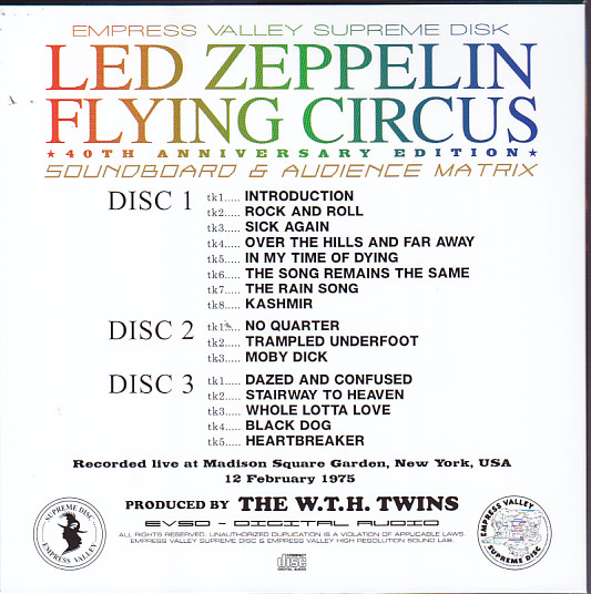 Led Zeppelin / Flying Circus 40th Anniversary Edition / 9CD Deluxe 