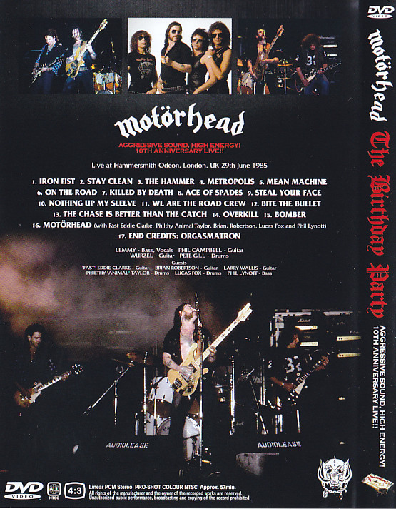 Motorhead / The Birthday Party / 1DVD – GiGinJapan