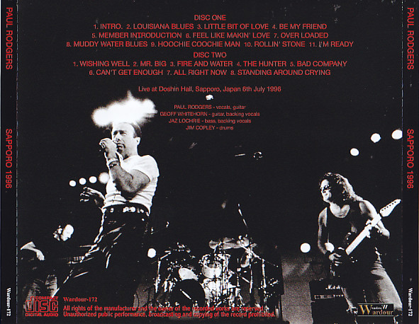 Paul Rodgers / Sapporo 1996 / 2CD – GiGinJapan