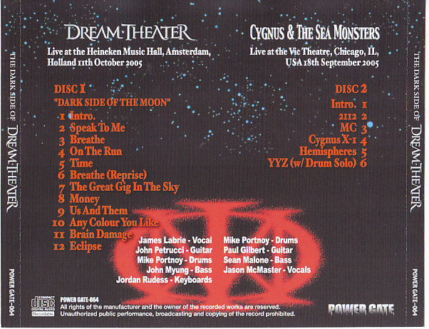 Dream Theater / The Dark Side Of / 2CDR – GiGinJapan