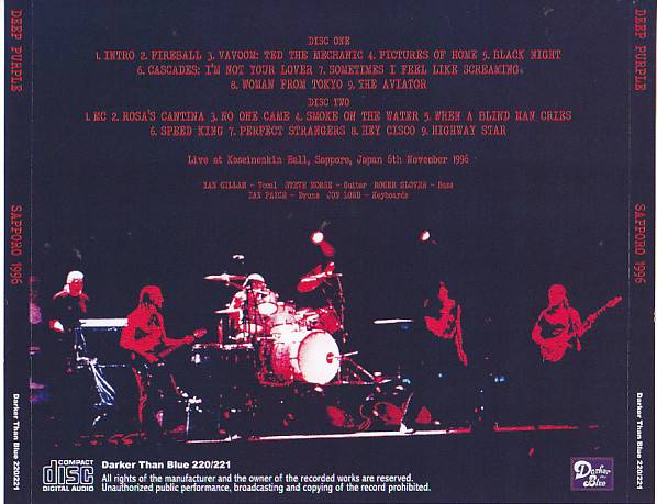 Deep Purple / Sapporo 1996 / 2CD – GiGinJapan
