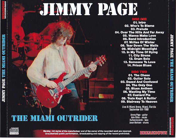 Jimmy Page / The Miami Outrider / 2CDR – GiGinJapan