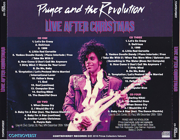 Prince u0026 The Revolution / Live After Christmas / 4CDR – GiGinJapan