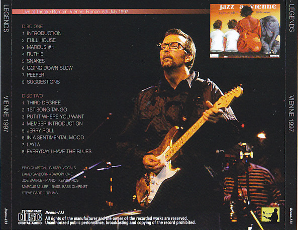 Eric Clapton & Legends / Vienna 1997 / 2CD / Beano – GiGinJapan