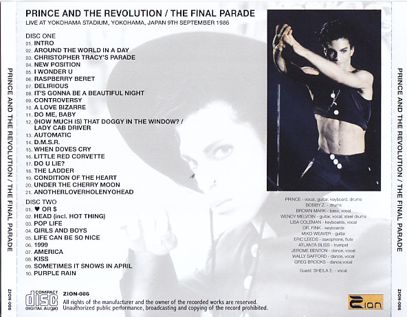 Prince & The Revolution / The Final Parade / 2CD – GiGinJapan