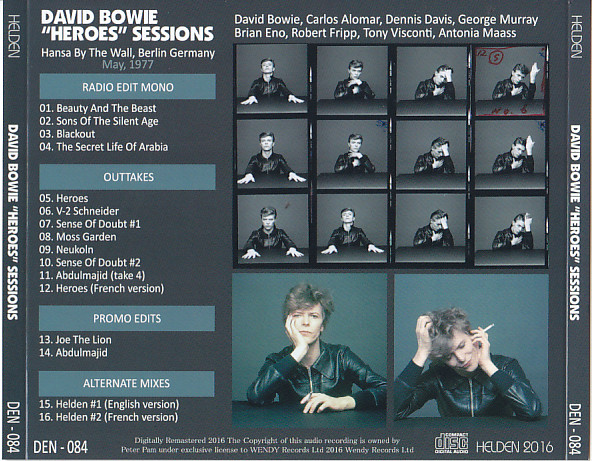 David Bowie / Heroes Sessions / 1CD – GiGinJapan