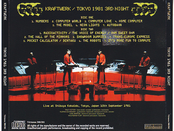 Kraftwerk / Tokyo 1981 3rd Night / 2CD – GiGinJapan