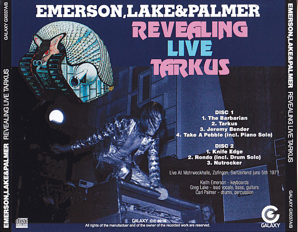 Emerson Lake & Palmer / Revealing Live Tarkus / 2CDR – GiGinJapan