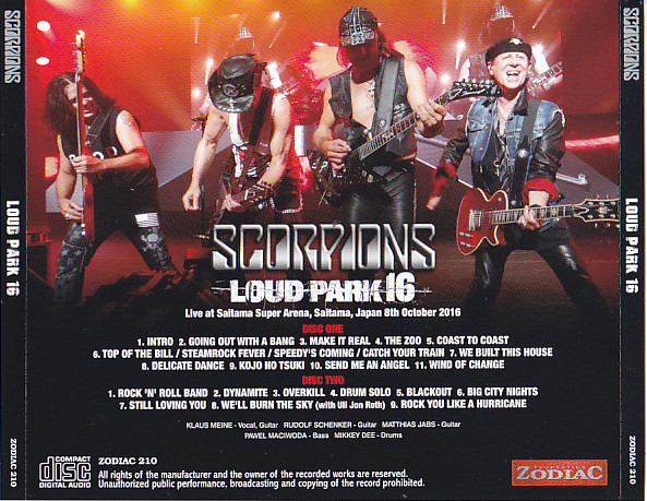 Scorpions / Loud Park 16 / 2CD – GiGinJapan