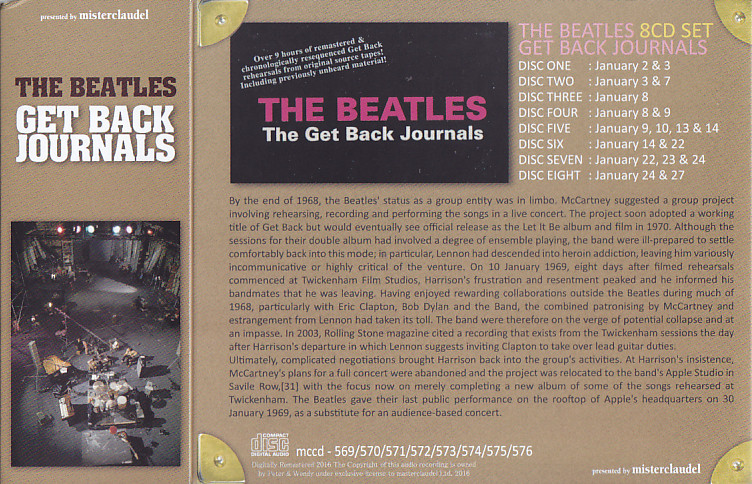 Beatles / Get Back Journals / 8CD WX Slipcase – GiGinJapan