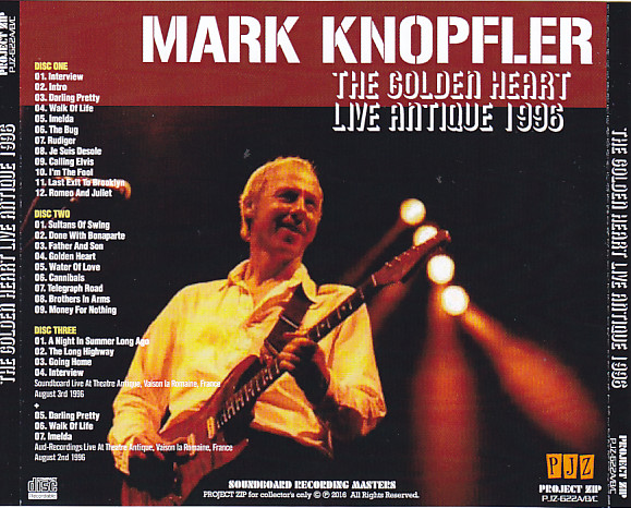 Mark Knopfler / The Golden Heart Live Antique 1996 / 3CDR – GiGinJapan