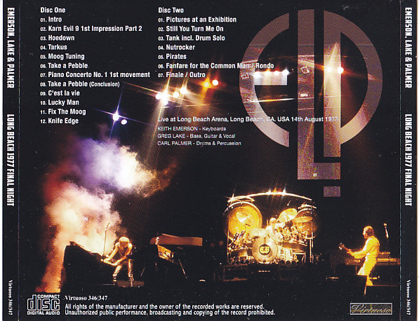 Emerson Lake & Palmer / Long Beach 1977 Final Night / 2CD+1Bonus 