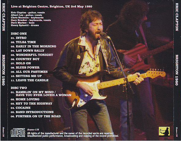 Eric Clapton / Brighton 1980 / 2CD – GiGinJapan