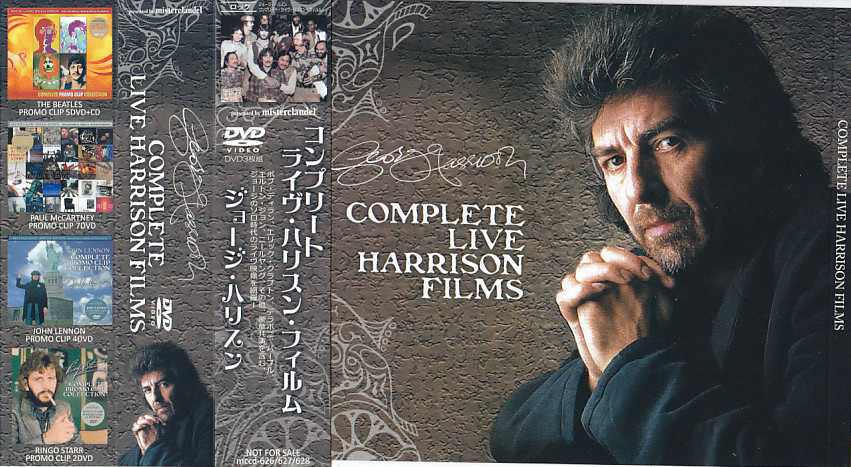George Harrison / Complete Live Harrison Films / 3DVD WX OBI Strip ...