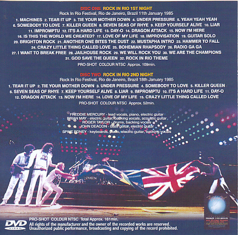 Queen / Live In Rio / 1DVD+ 2Bonus DVDR – GiGinJapan
