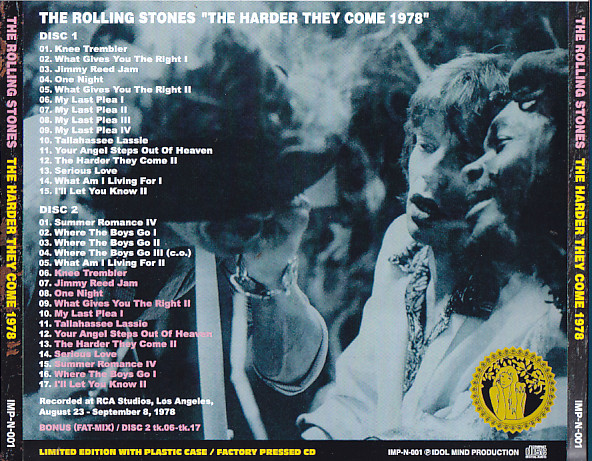 Rolling Stones / The Harder They Come 1978 / 2CD – GiGinJapan