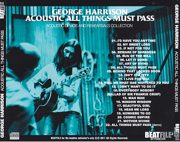 George Harrison / Acoustic All Thing Must Pass / 1CDR – GiGinJapan