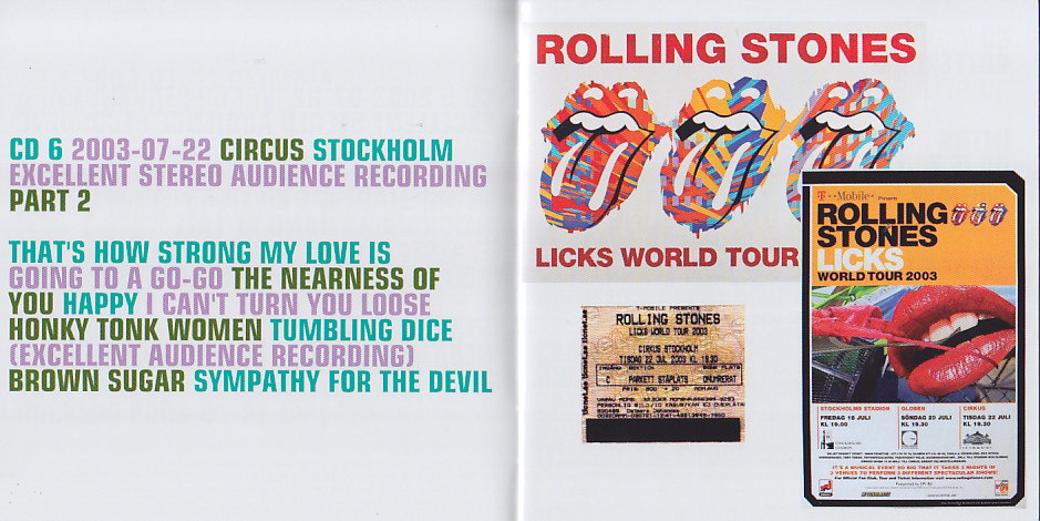 Rolling Stones / Licks Tour Europe 2003 / 17CD Box Set – GiGinJapan