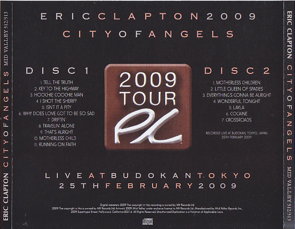 Eric Clapton / City of Angels / 2CD – GiGinJapan