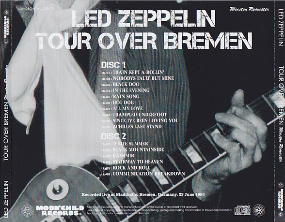 Led Zeppelin / Tour Over Bremen Winston Remaster / 2CD ...