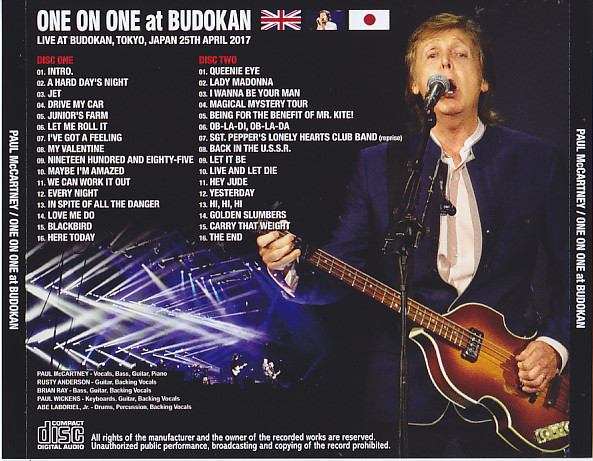 CD】PAUL McCARTNEY / BACK TO BUDOKAN 2015 - CD