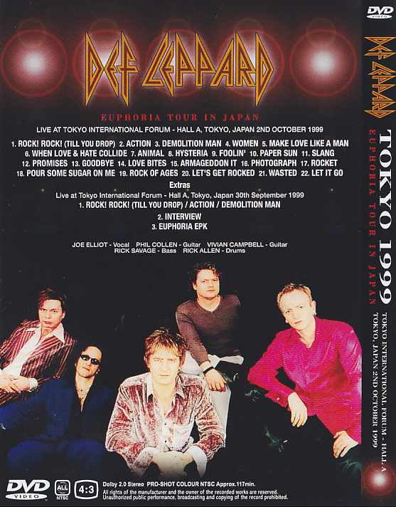 Def Leppard / Tokyo 1999 / 1DVD – GiGinJapan