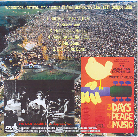 Crosby Stills, Nash & Young / Woodstock Festival 1969 / 1DVDR – GiGinJapan