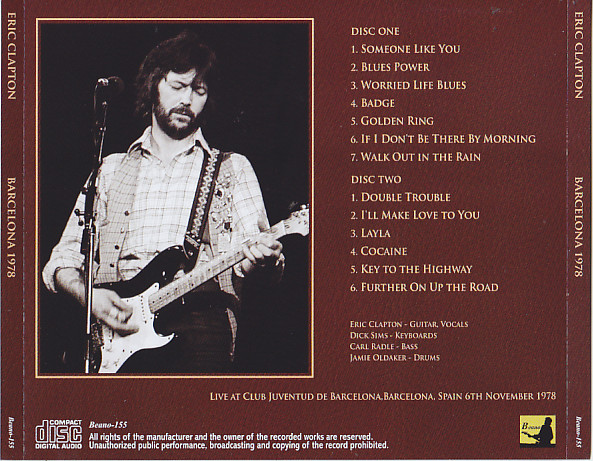 Eric Clapton / Barcelona 1978 / 2CD – GiGinJapan