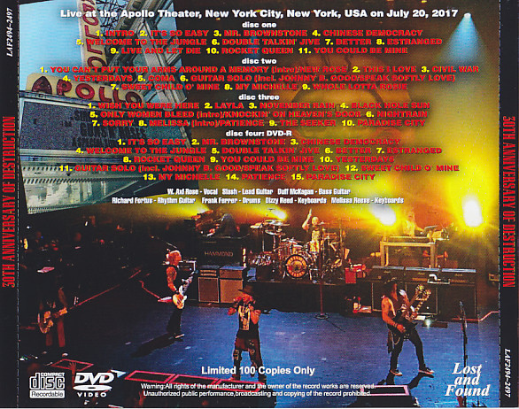 Appetite For Destruction anniversary CD by Guns n Roses 2Disc