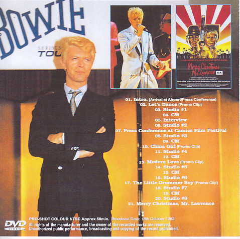 David Bowie / Yokohama Stadium 1983 / 2CD+1Bonus DVDR – GiGinJapan