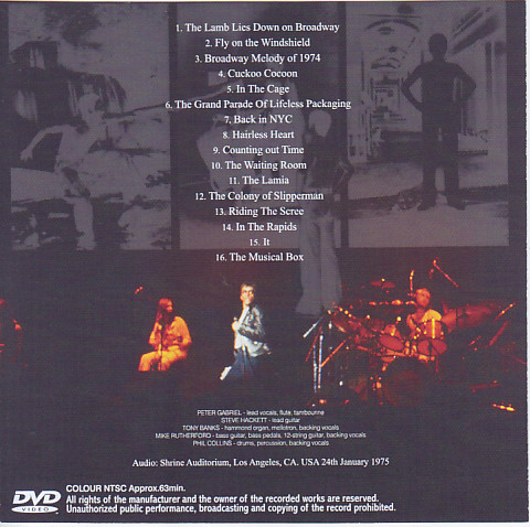 Genesis / Definitive Lakeland 1975 / 2CD+1Bonus DVDR – GiGinJapan