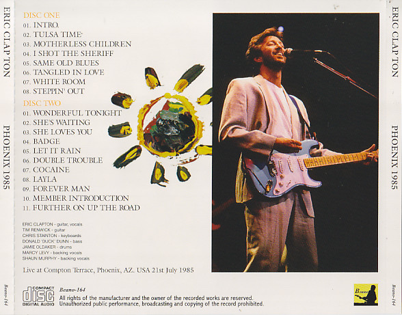 Eric Clapton / Phoenix 1985 / 2CD – GiGinJapan