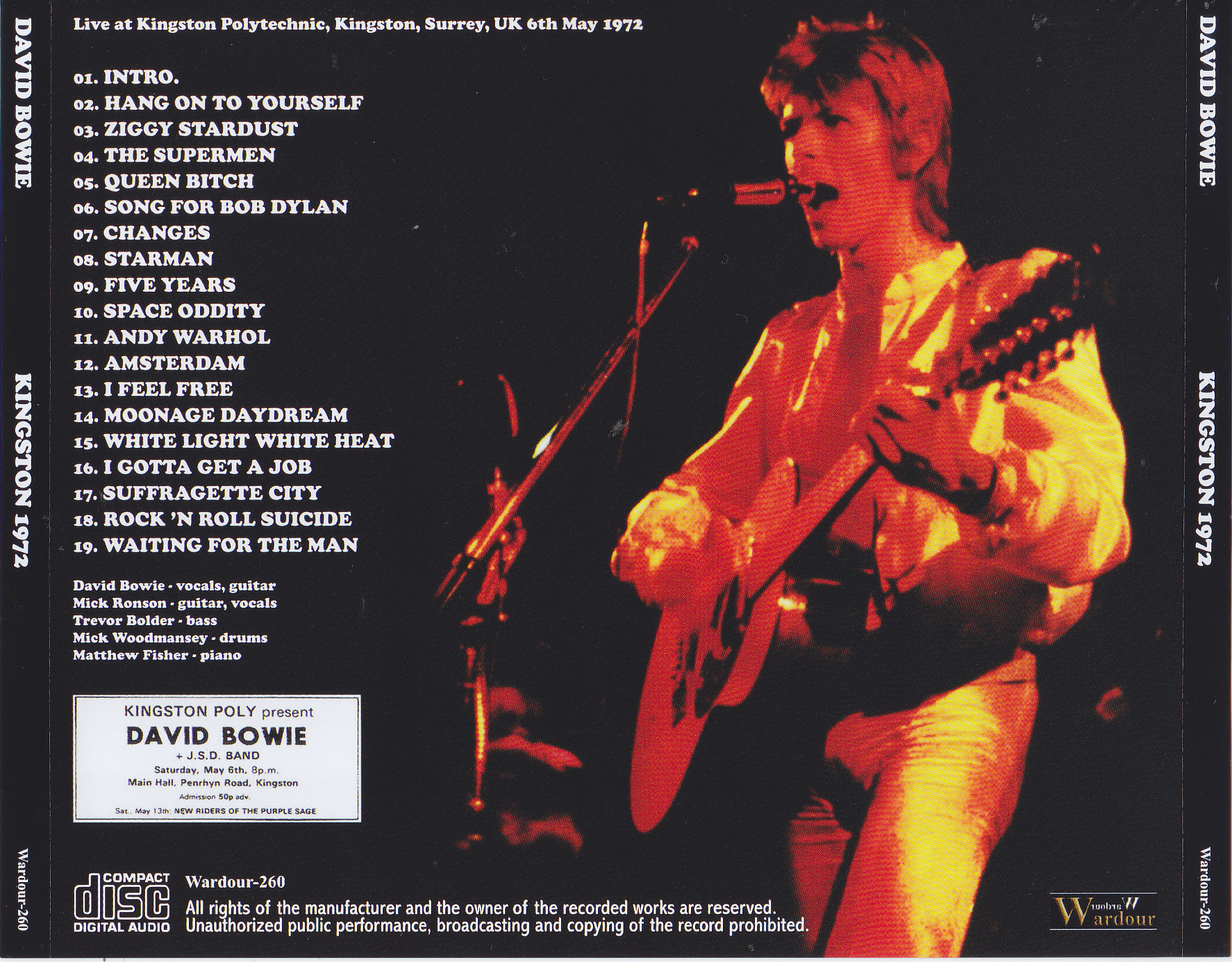 David Bowie / Kingston 1972 / 1CD – GiGinJapan