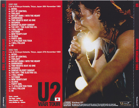 国内正規販売店 【コレクターズCD】U2/LIVE IN TOKYO 1983 