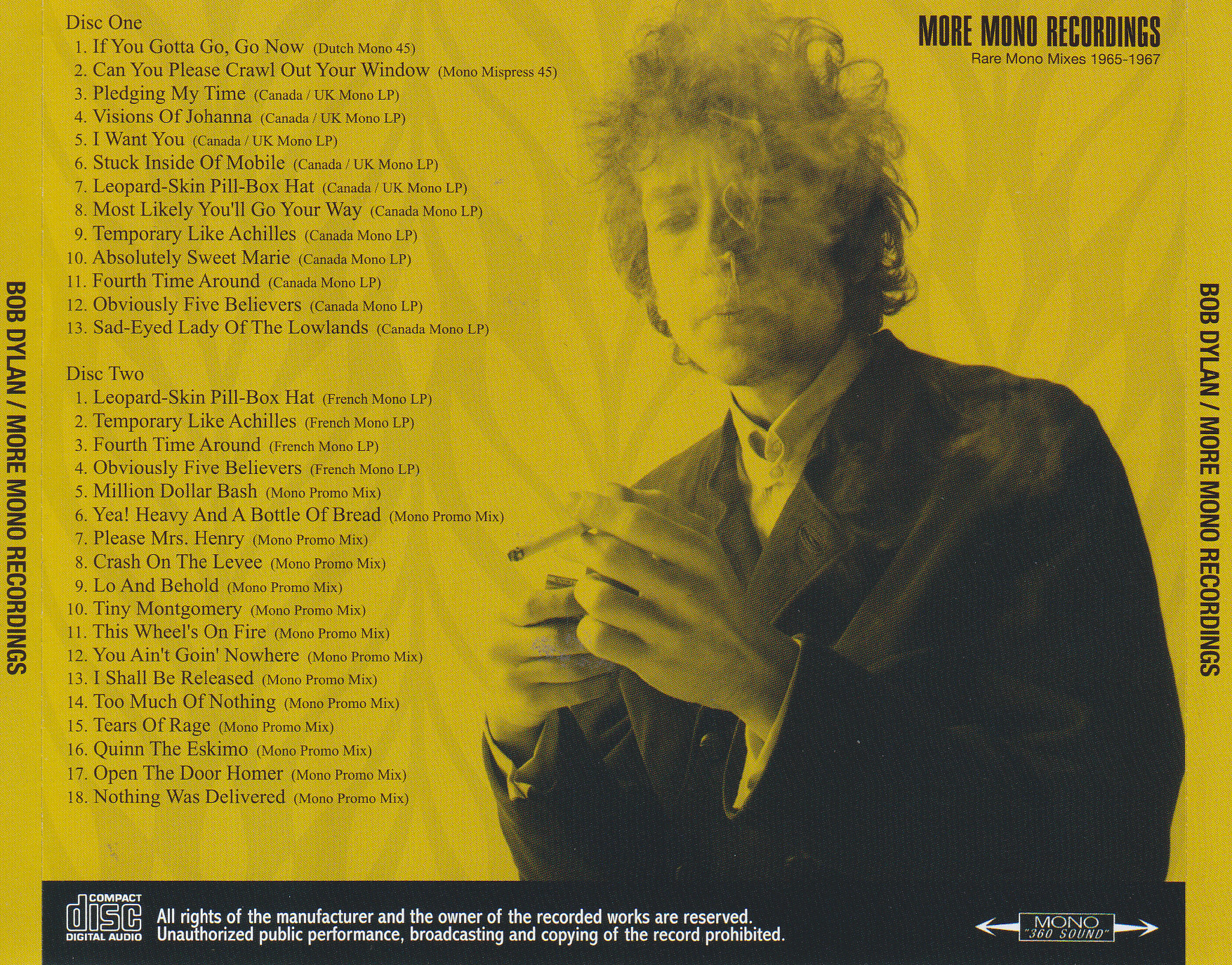 Bob Dylan / More Mono Recordings / 2CD – GiGinJapan