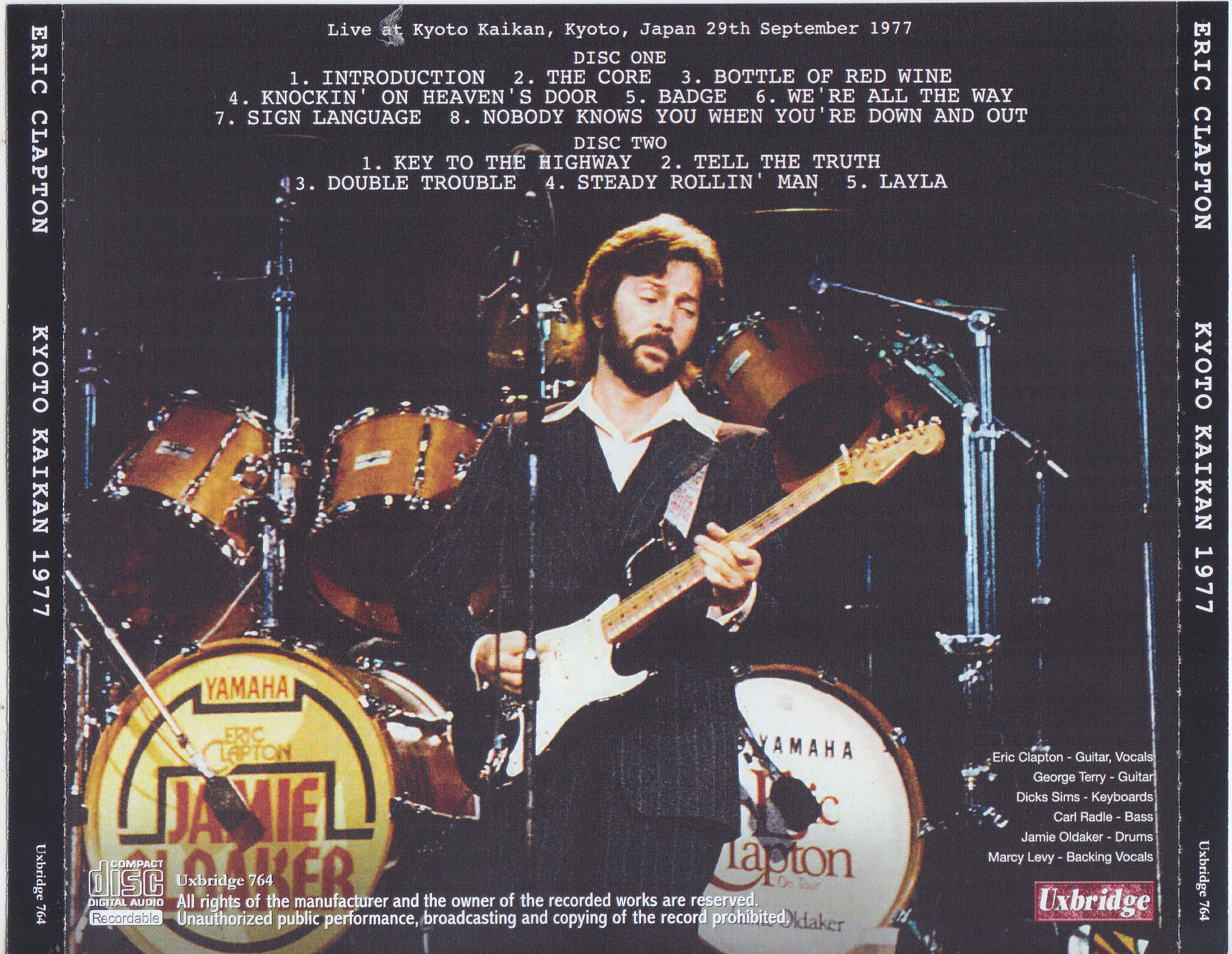 Eric Clapton / Kyoto Kaikan 1977 / 2CDR – GiGinJapan