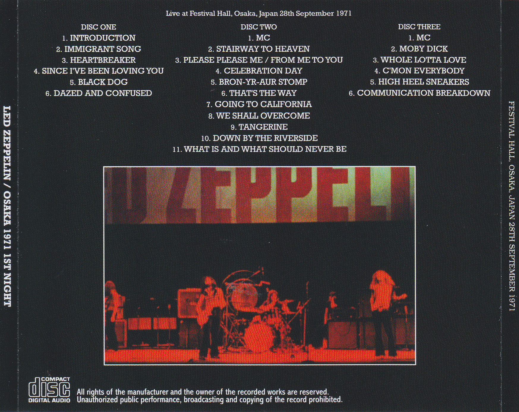 Led Zeppelin レッドツェッペリンライブ イン ヒロシマ1971 Empress 