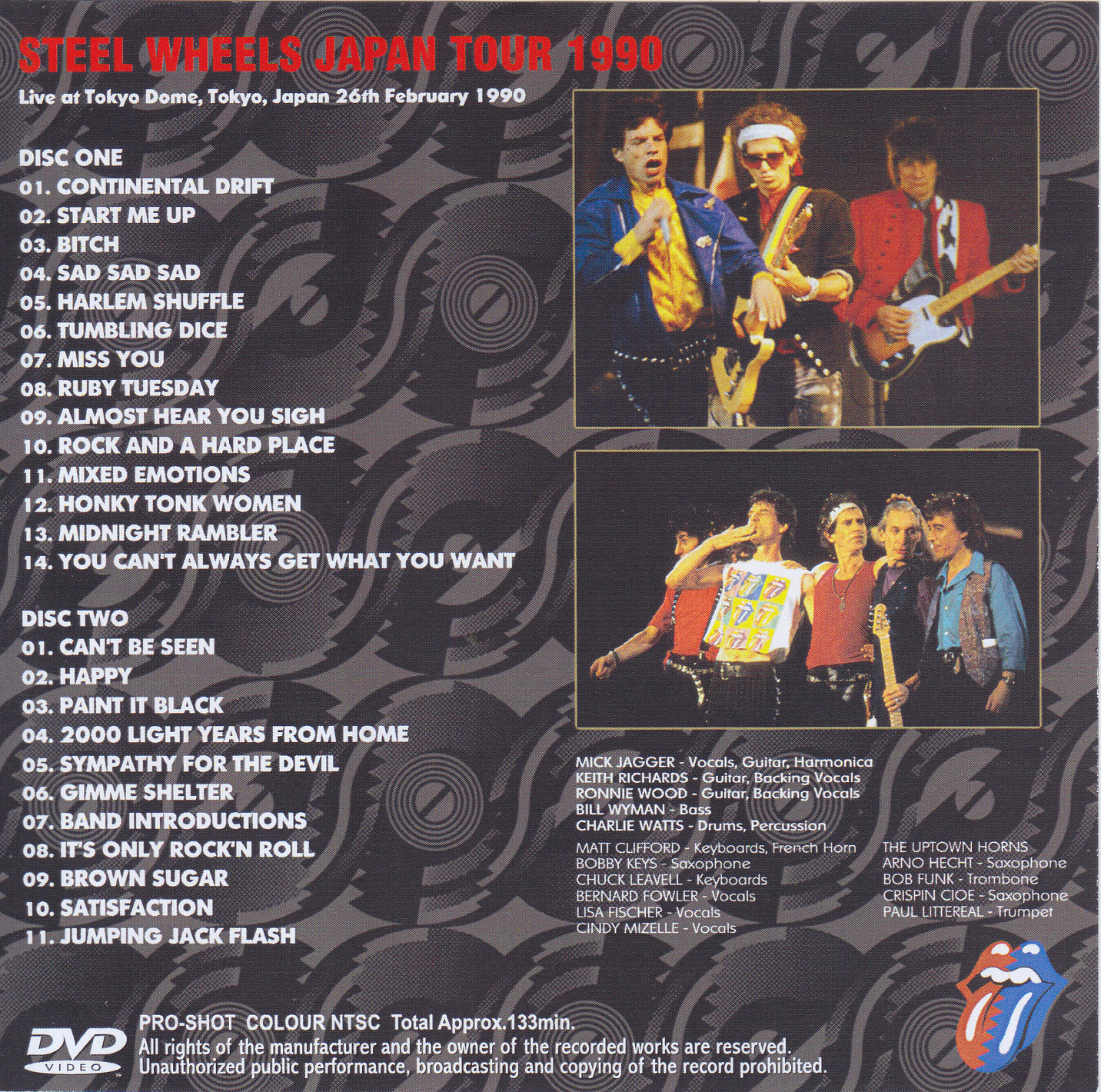 Rolling Stones / Steel Wheels Japan Tour 1990 / 2DVDR – GiGinJapan