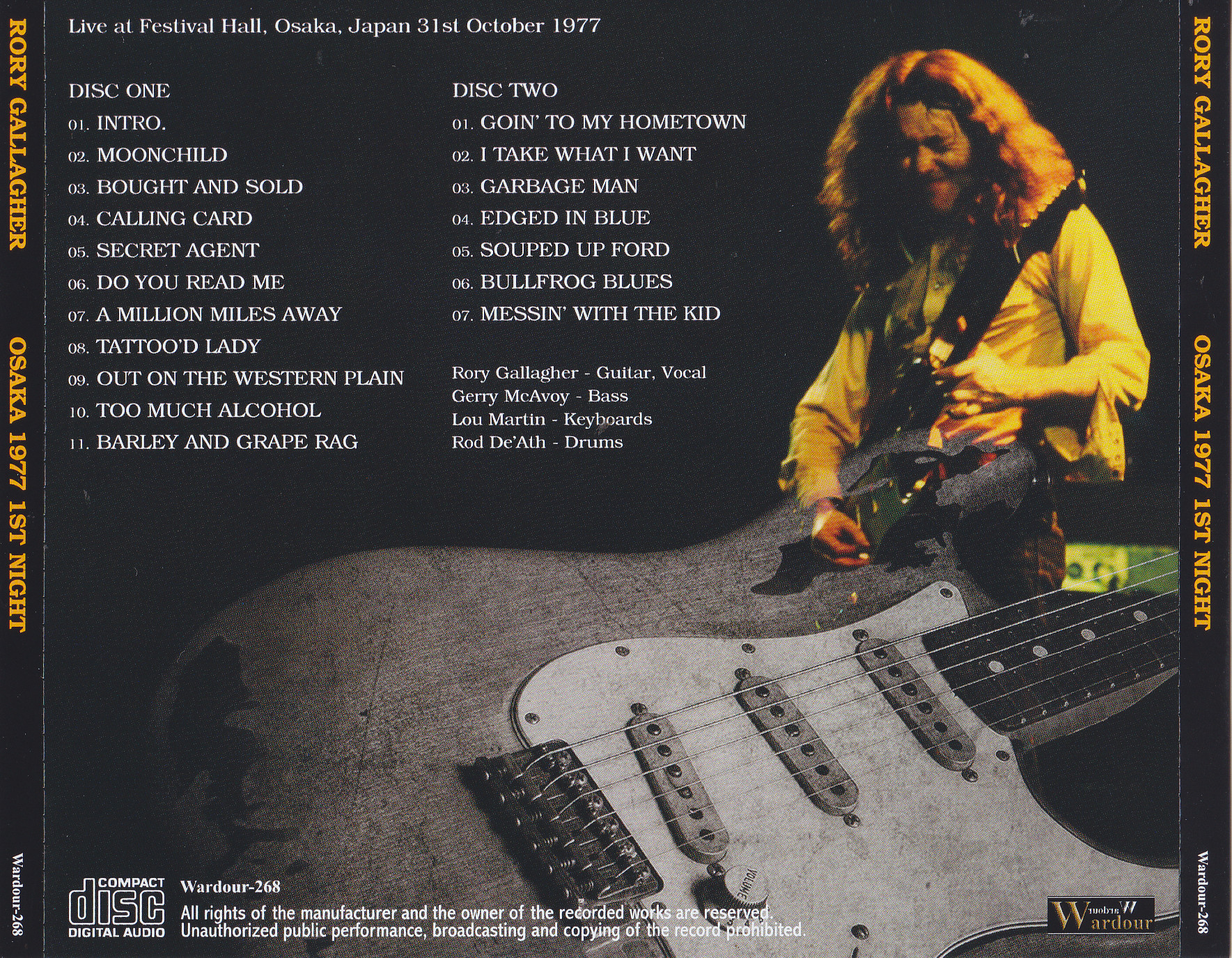 Rory Gallagher / Osaka 1977 1st Night / 2CD – GiGinJapan