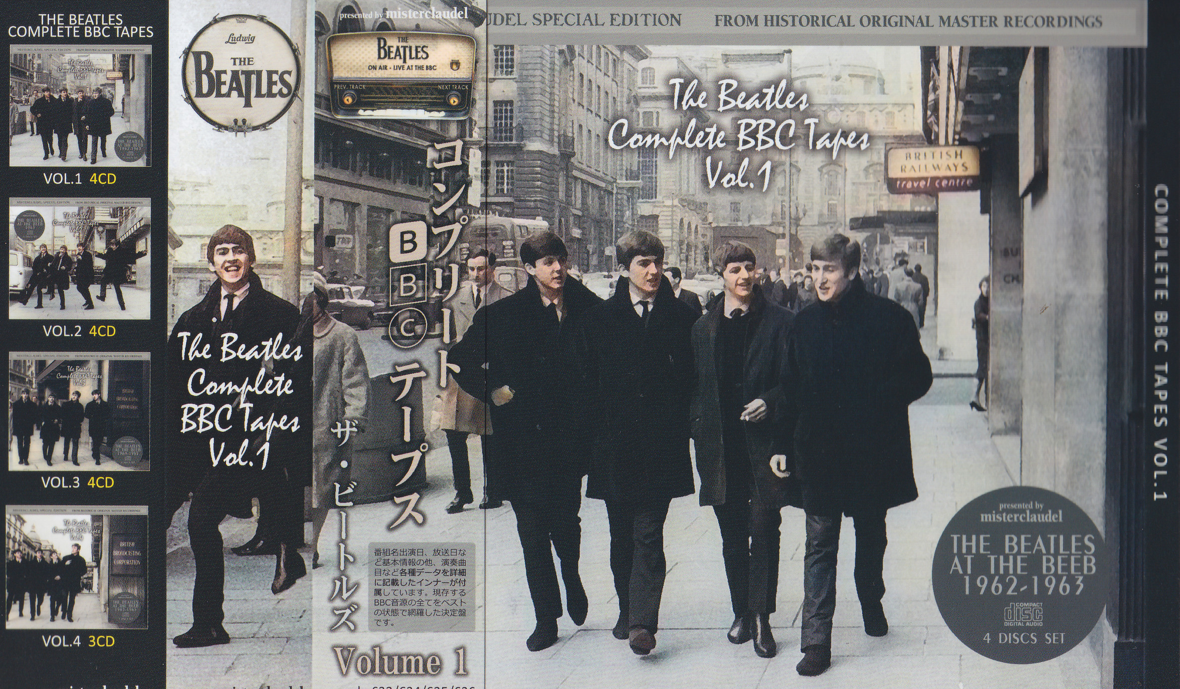 Beatles / Complete BBC Tapes Vol 1 / 4CD Wx OBI Strip + Book
