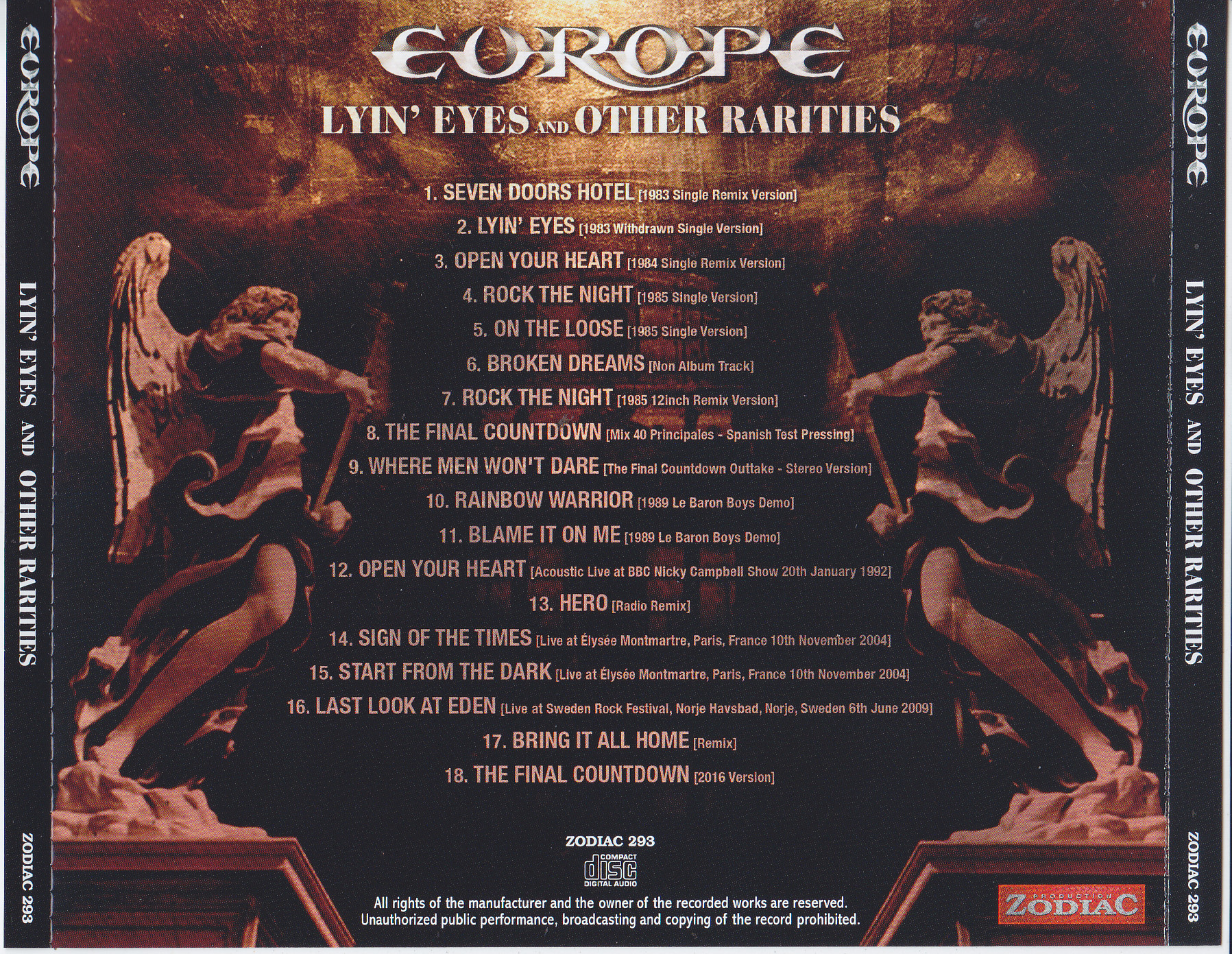 Europe / Lyin Eyes And Other Rarities / 1CD+1Bonus CDR – GiGinJapan