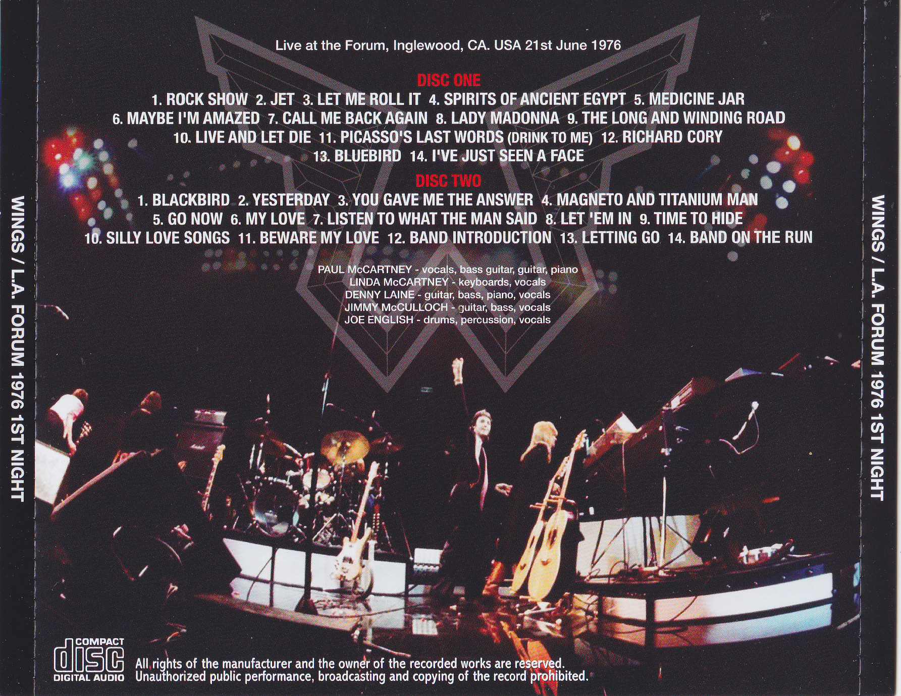 Paul McCartney & Wings / LA Forum 1976 1st Night / 2CD – GiGinJapan