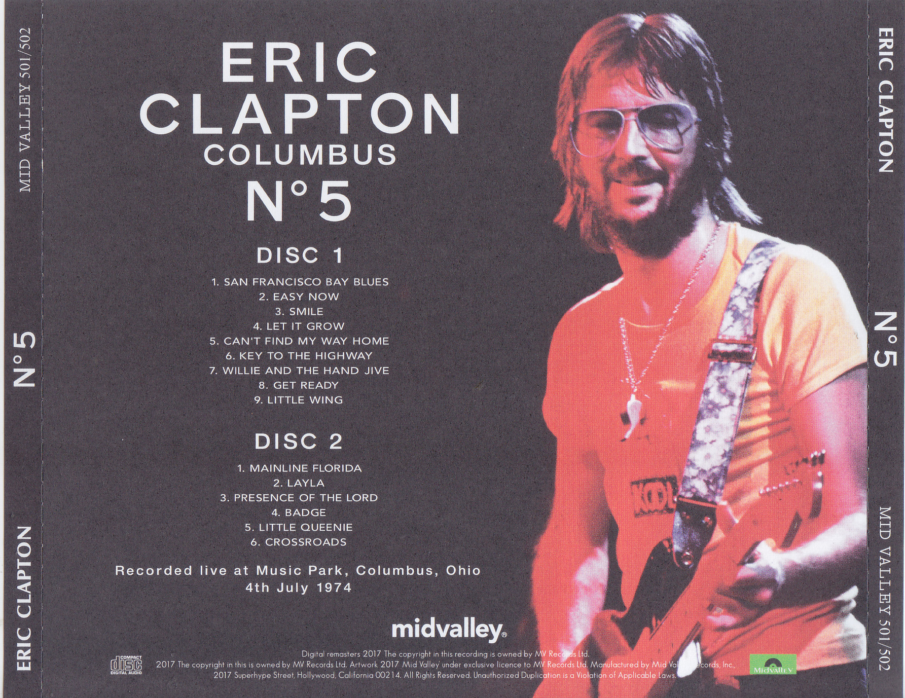 コンディションは美品ですEric Clapton (2CD) / Mid Valley 廃盤 - 洋楽