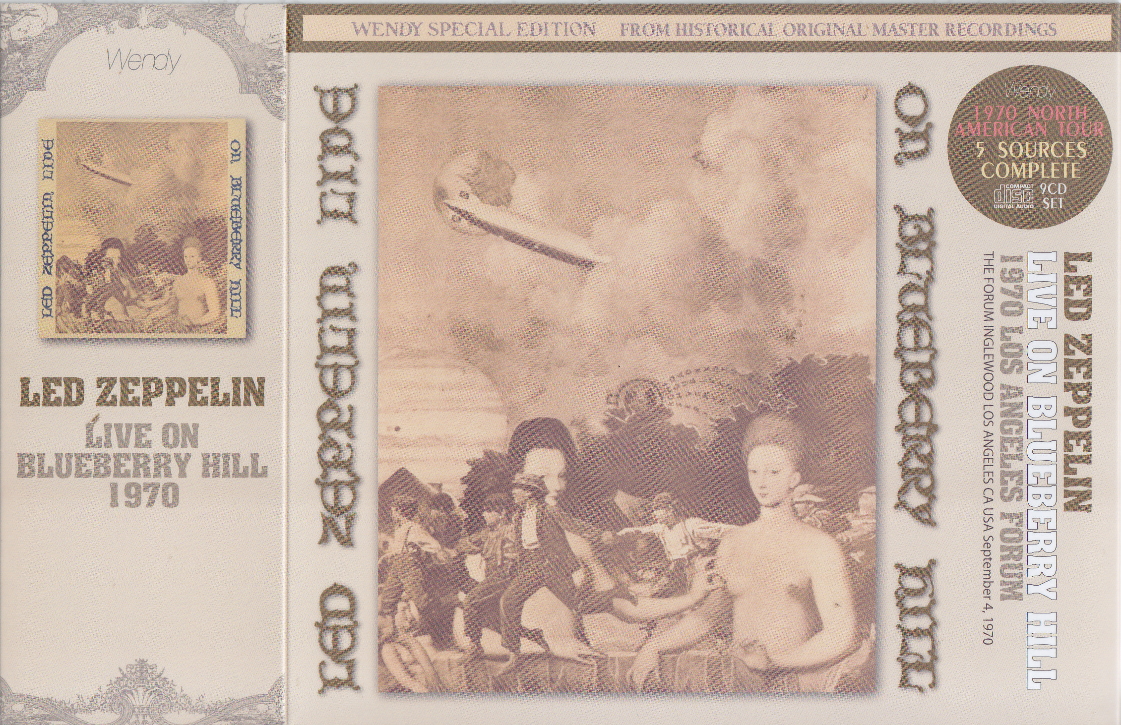 led Zeppelin / Live on Blueberry Hill 1970 / 9CD Wx Slipcase