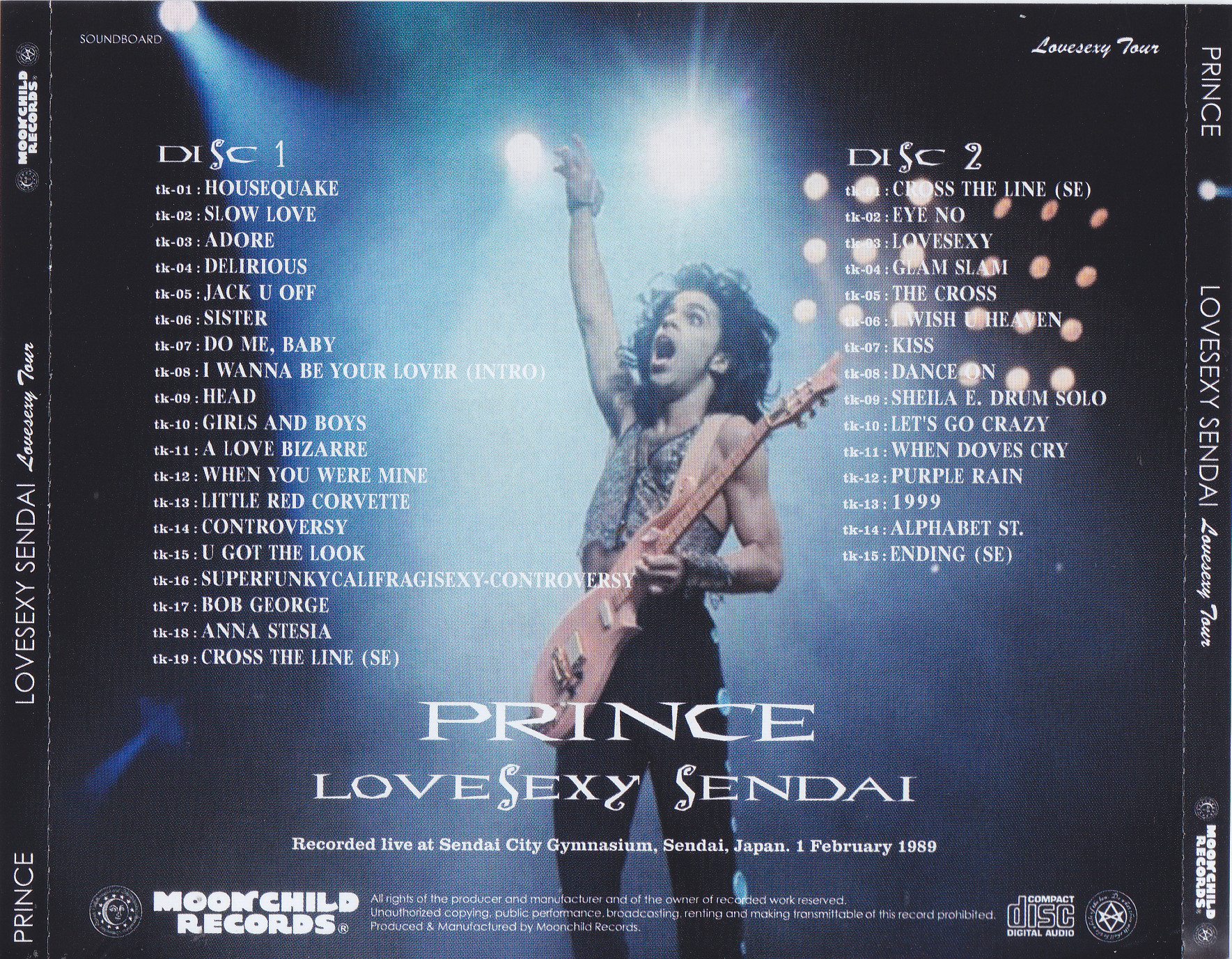 Prince / Lovesexy Sendai Lovesexy Tour / 2CD – GiGinJapan