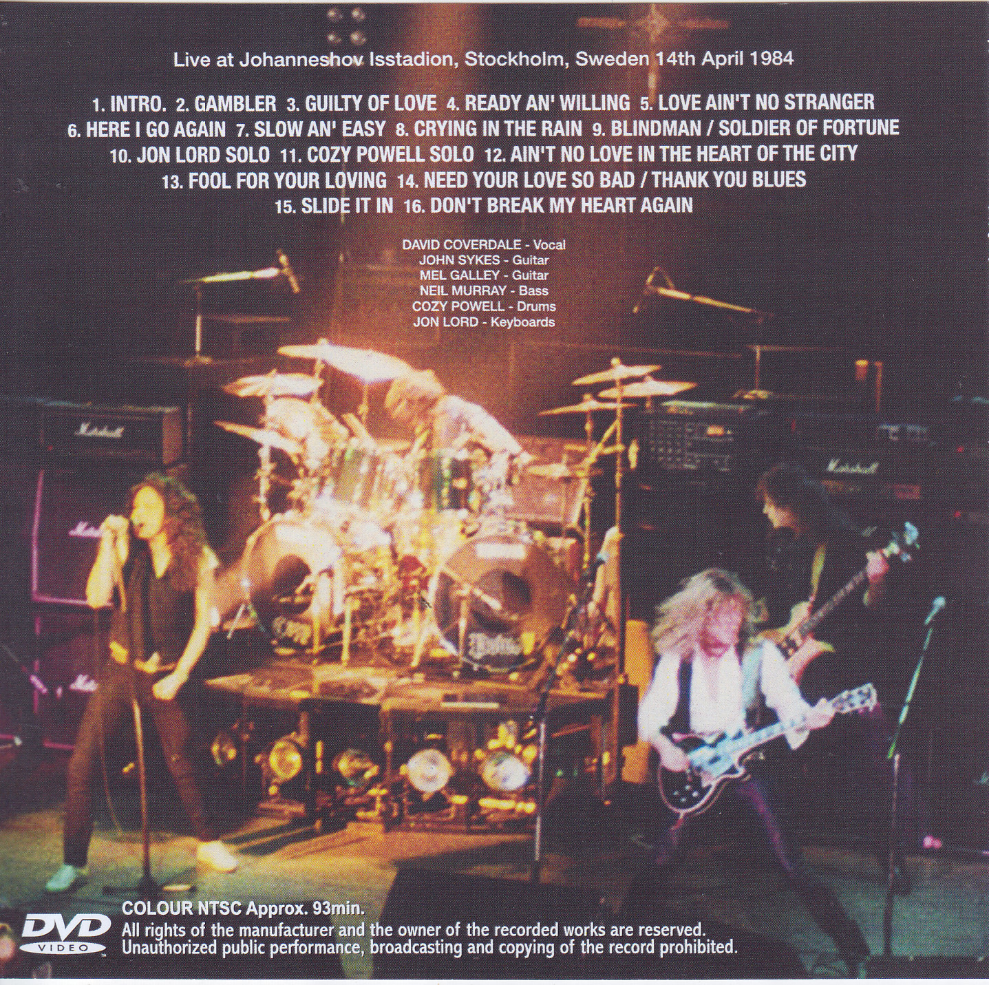 Whitesnake / Definitive Stockholm 1984 / 2CD+1Bonus DVDR – GiGinJapan