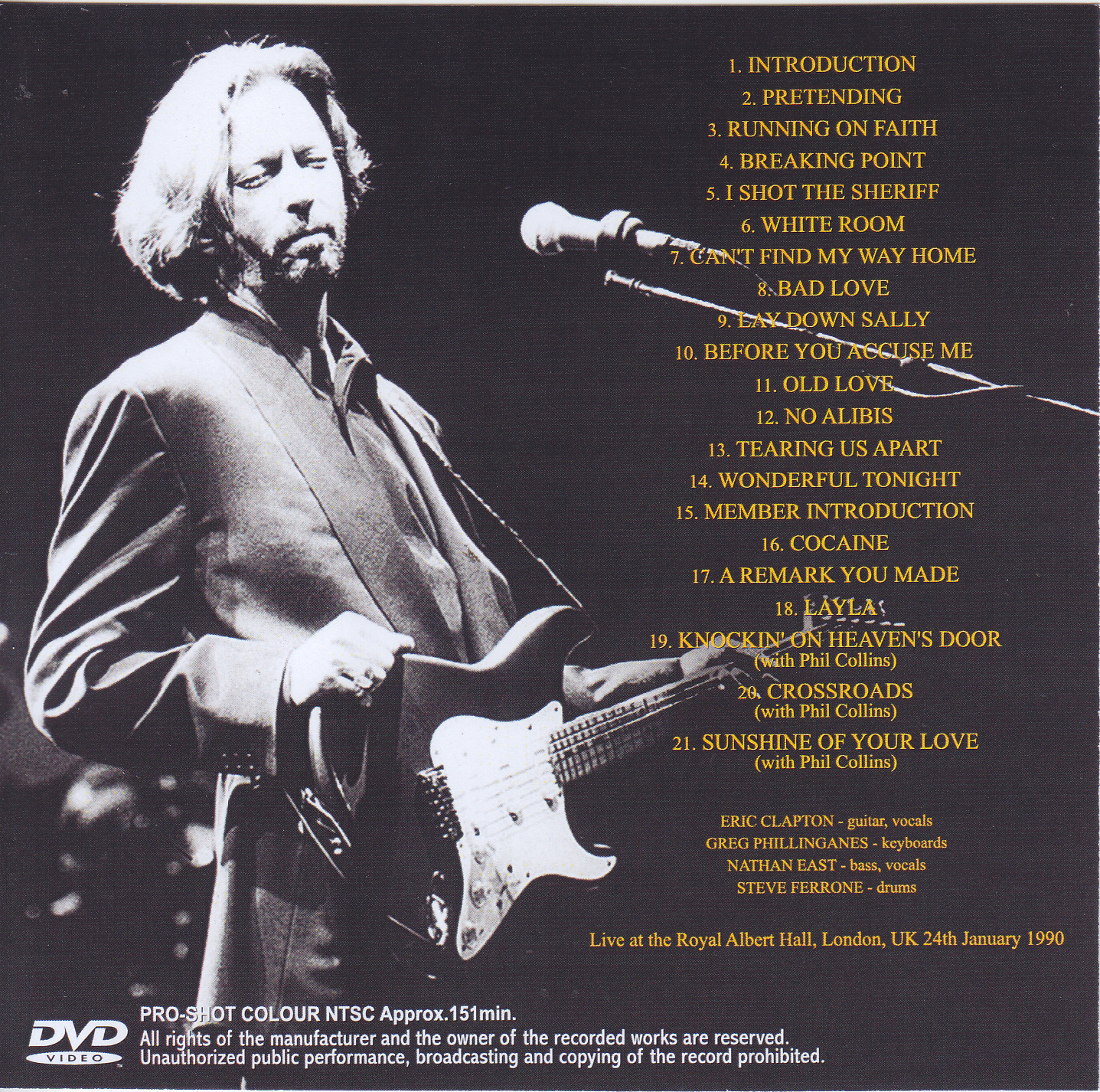 Eric Clapton / Royal Albert Hall 1990 6th Night Multitrack Master 